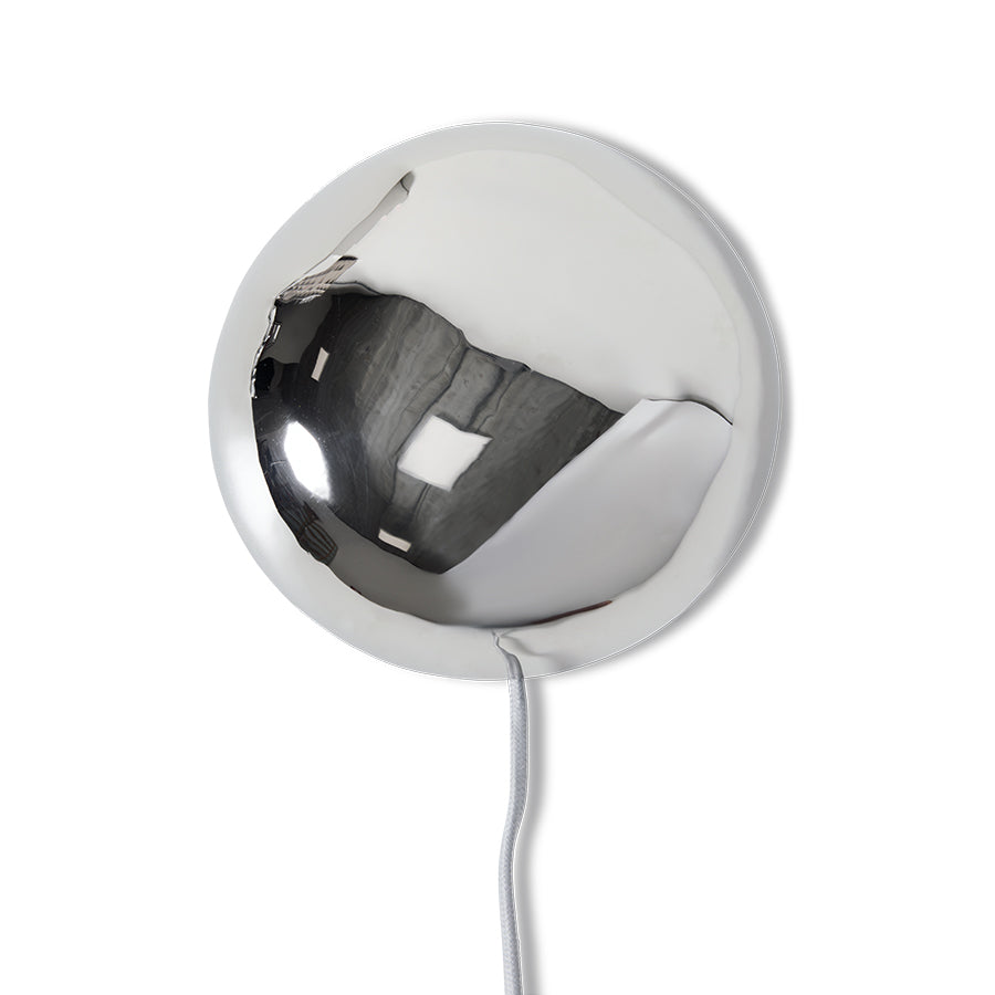Wandlamp Orb chroom