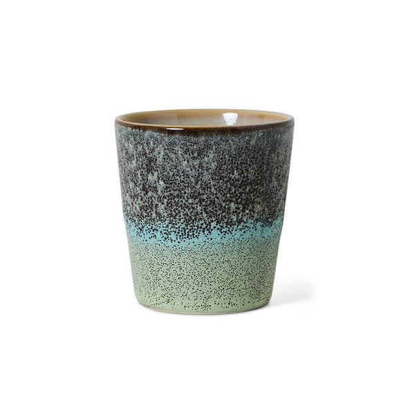 70s ceramics: coffee mug, thicket