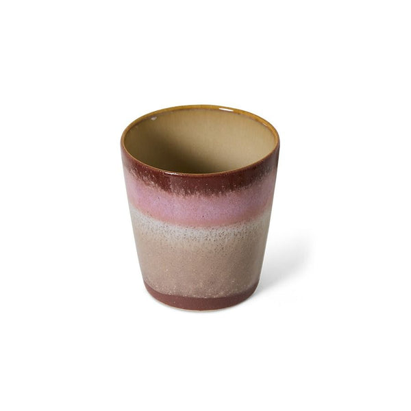 70s ceramics: coffee mug, bloom
