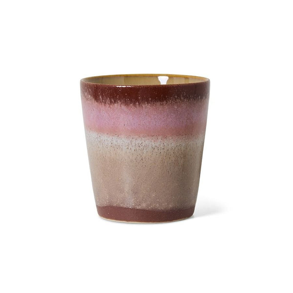 70s ceramics: coffee mug, bloom