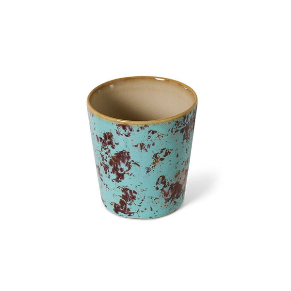 70s ceramics: coffee mug, patina