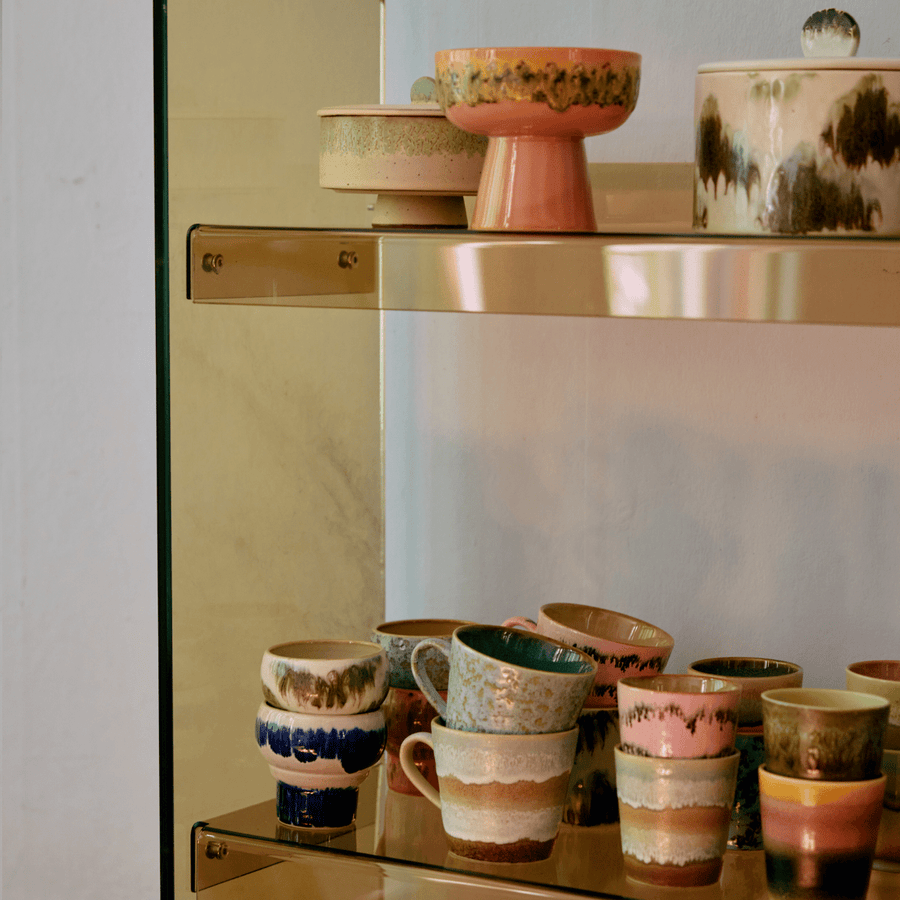 70s ceramics: coffee mug, bubble