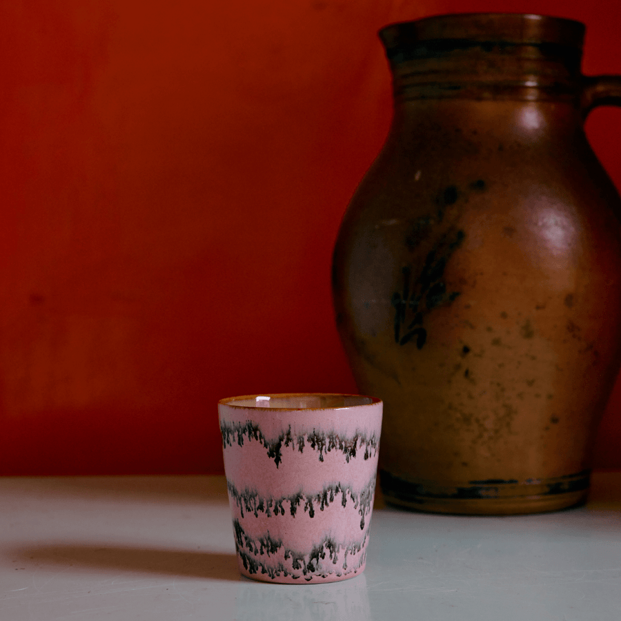 70s ceramics: coffee mug, bubble