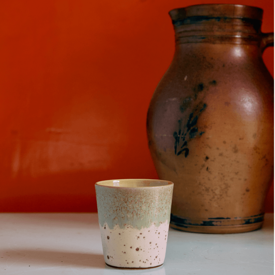 70s ceramics: coffee mug, slush