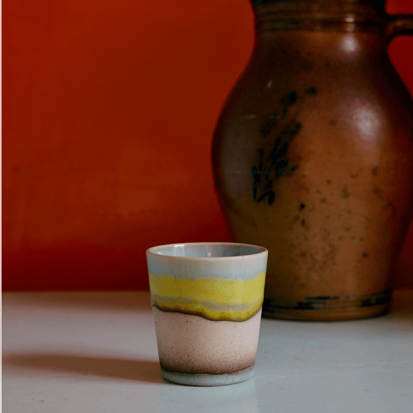 70s ceramics: coffee mug, glint