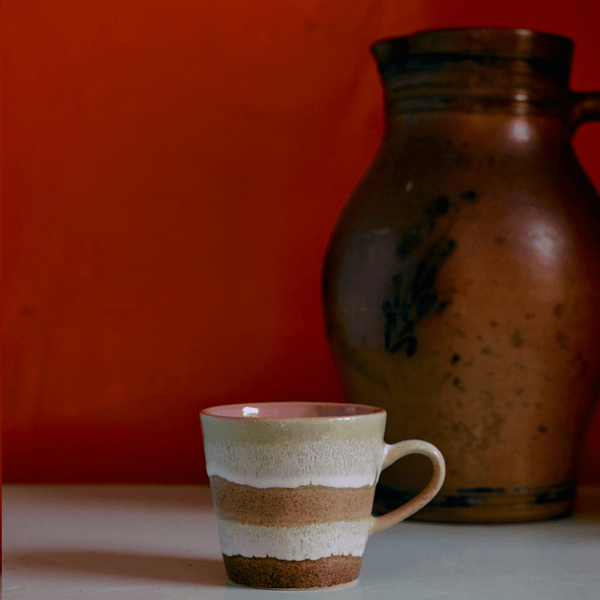 70s ceramics: americano mug, umber