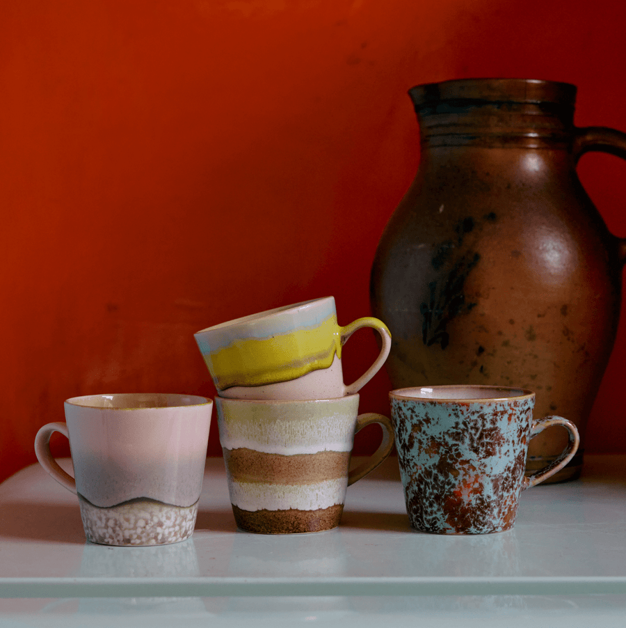 70s ceramics: americano mug, umber
