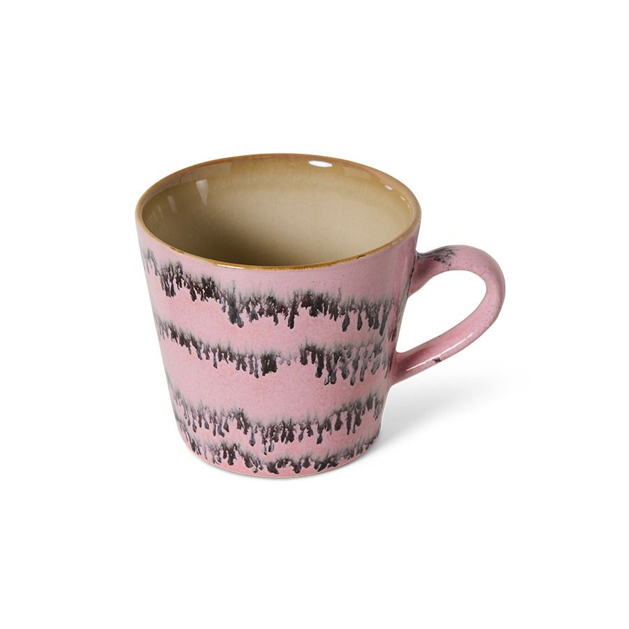 70s ceramics: cappuccino mug, bubble