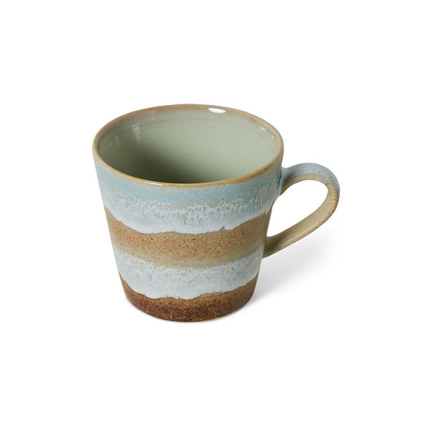70s ceramics: cappuccino mug, skyline