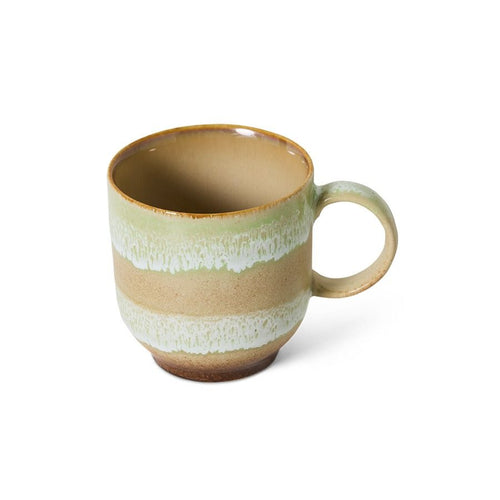 70s ceramics: café mug, umber