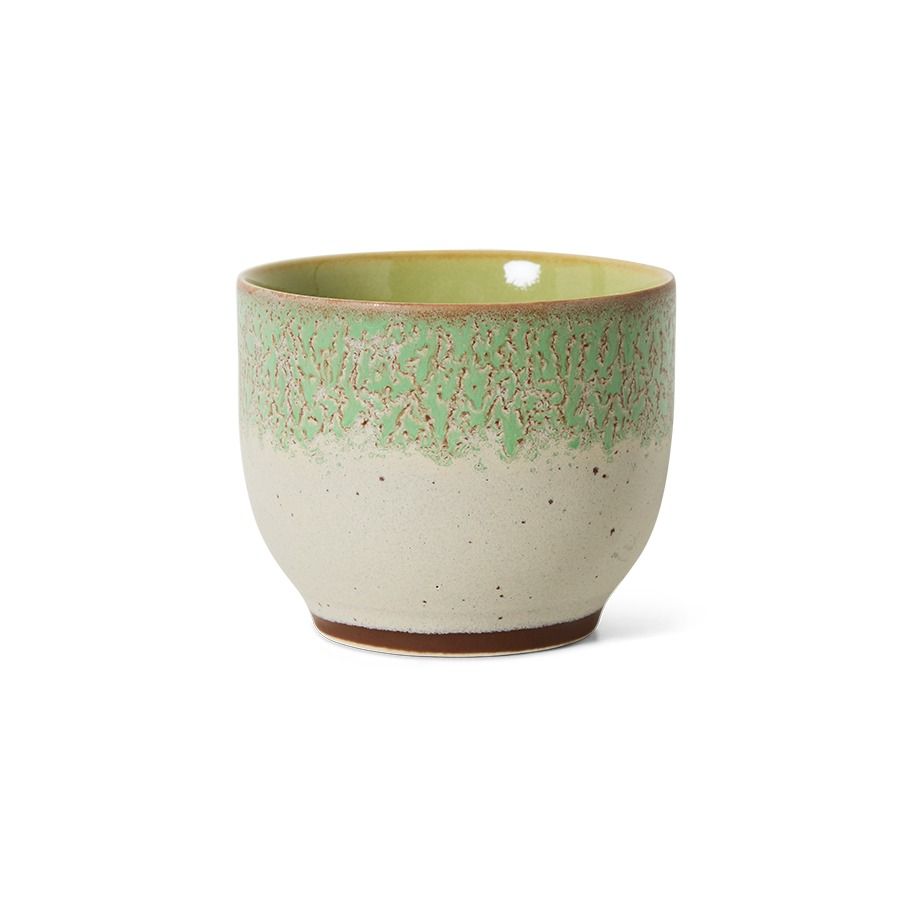 70s ceramics: café cup, chalk