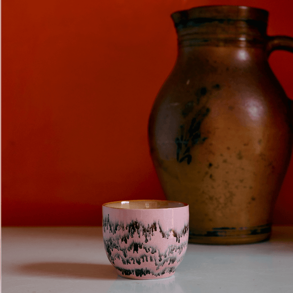 70s ceramics: café cup, bubble