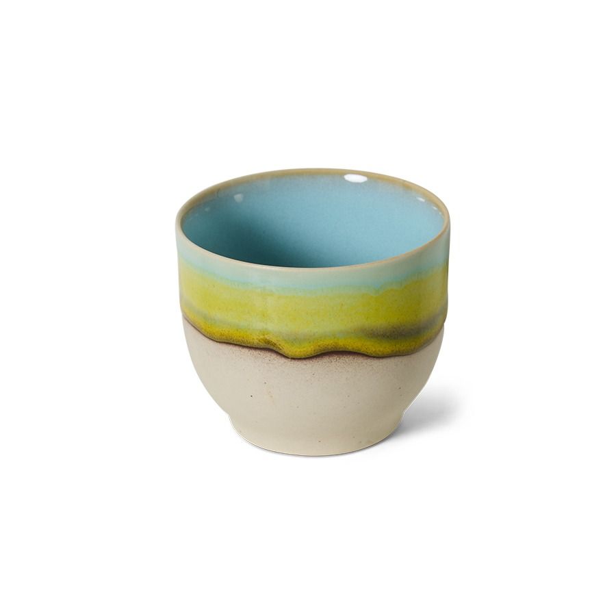 70s ceramics: café cup, glint