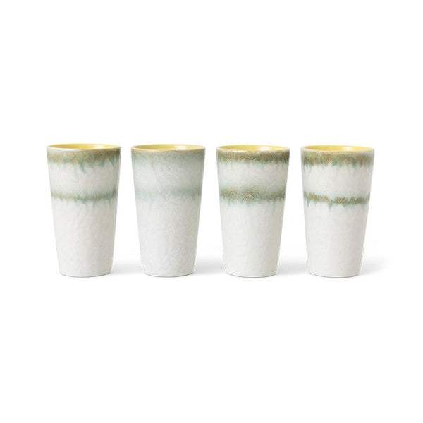70s ceramics: latte mug, petal
