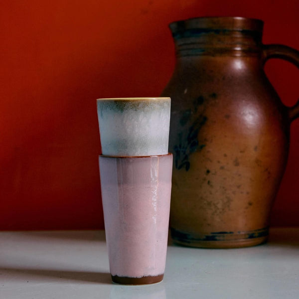 70s ceramics: latte mug, veil