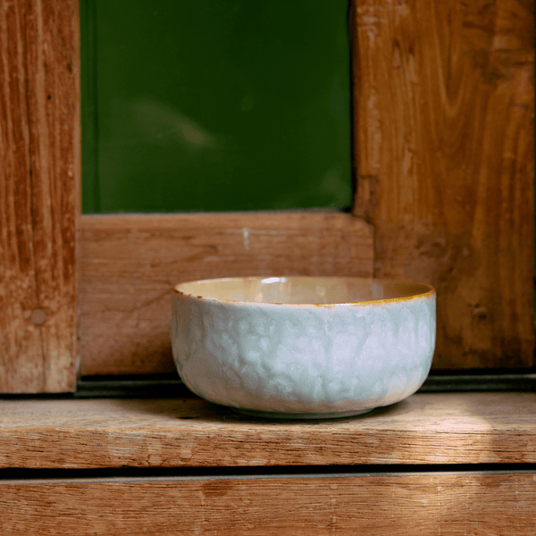 70s ceramics: dessert bowl, petal