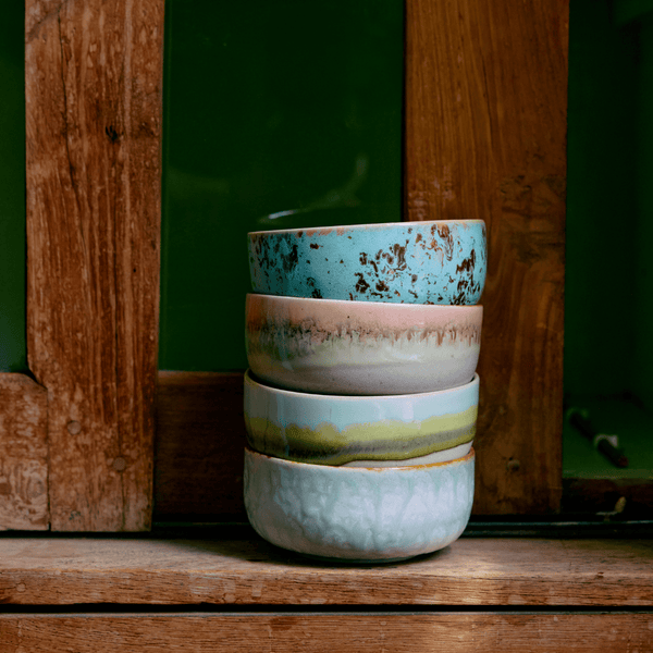 70s ceramics: dessert bowl, patina