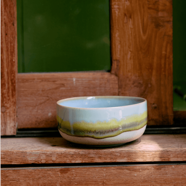 70s ceramics: dessert bowl, glint