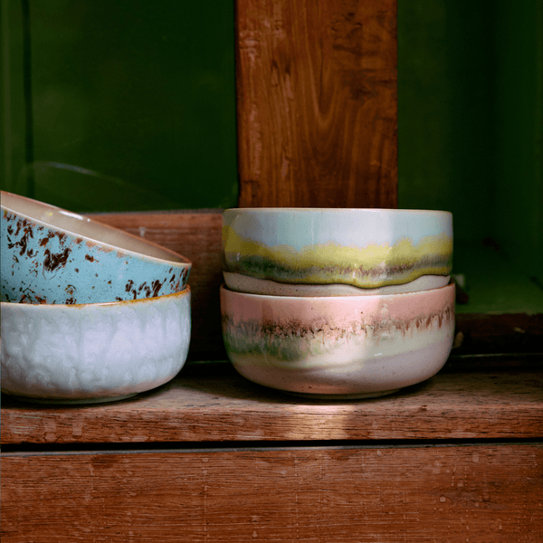 70s ceramics: dessert bowl, glint