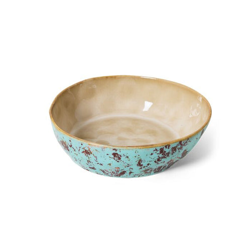 70s ceramics: pasta bowls, patina (set of 2)