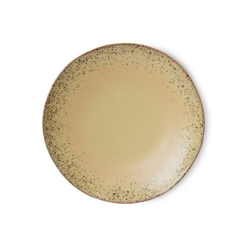 70s ceramics: dinner plates, grit (set of 2)