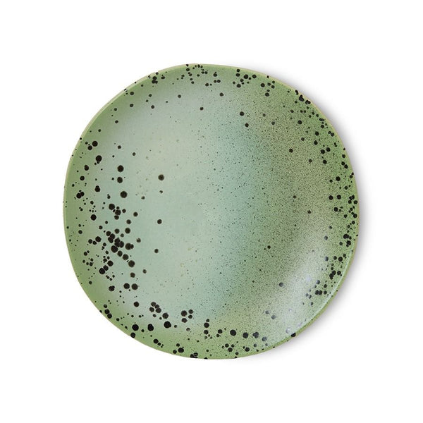 70s ceramics: side plates, fleck (set of 2)