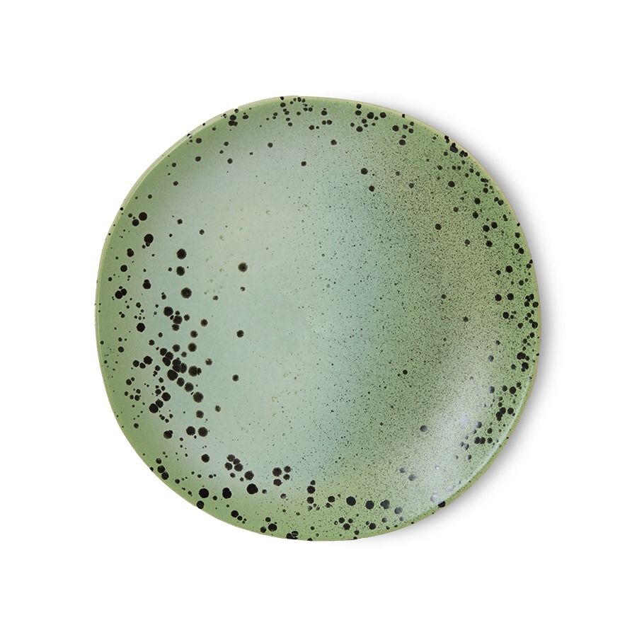 70s ceramics: side plates, fleck (set of 2)