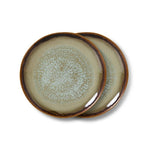 Dessertbord 70s ceramics Contrast (set van 2)