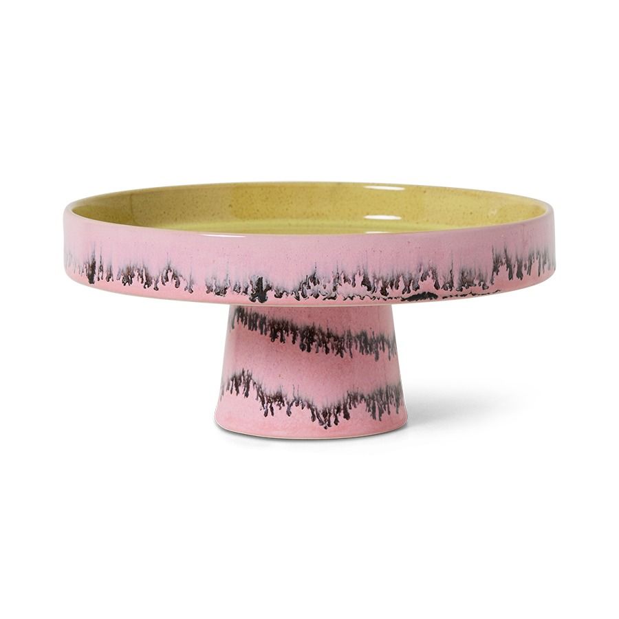 70s ceramics: bowl on base, bubble