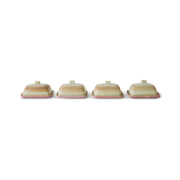 70s ceramics: butter dish, skyline
