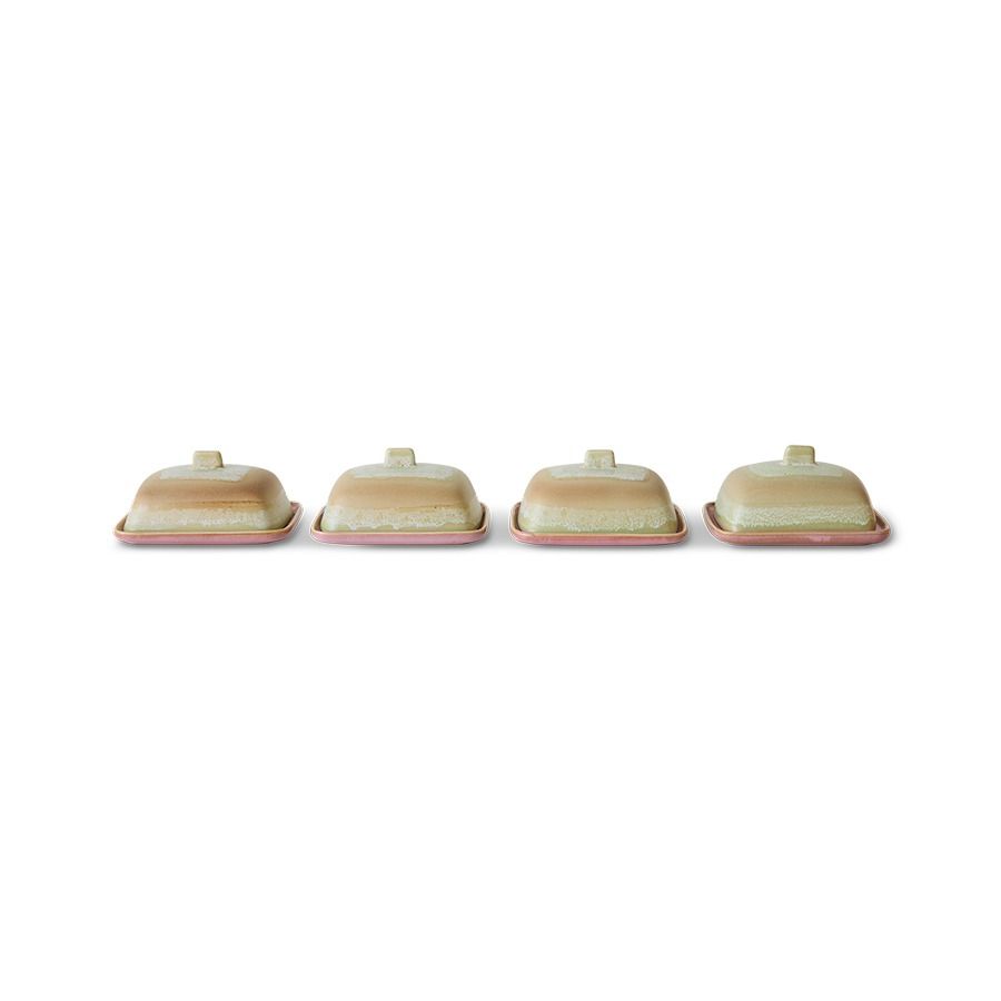 70s ceramics: butter dish, skyline