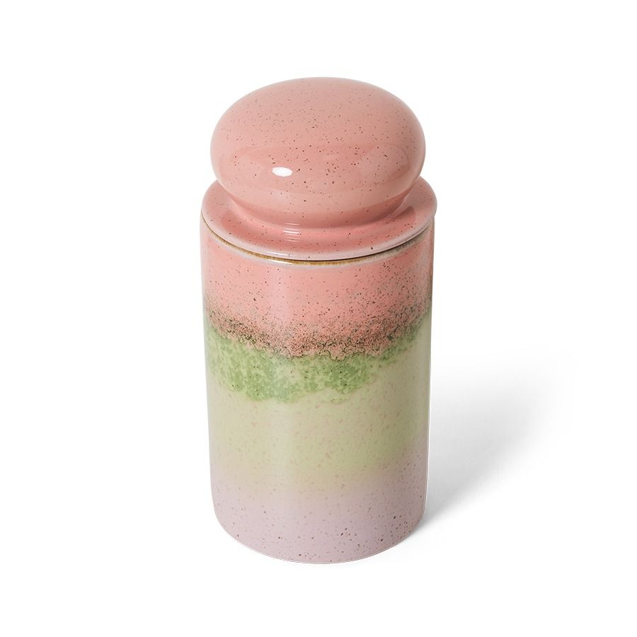 70s ceramics: storage jar, glaze