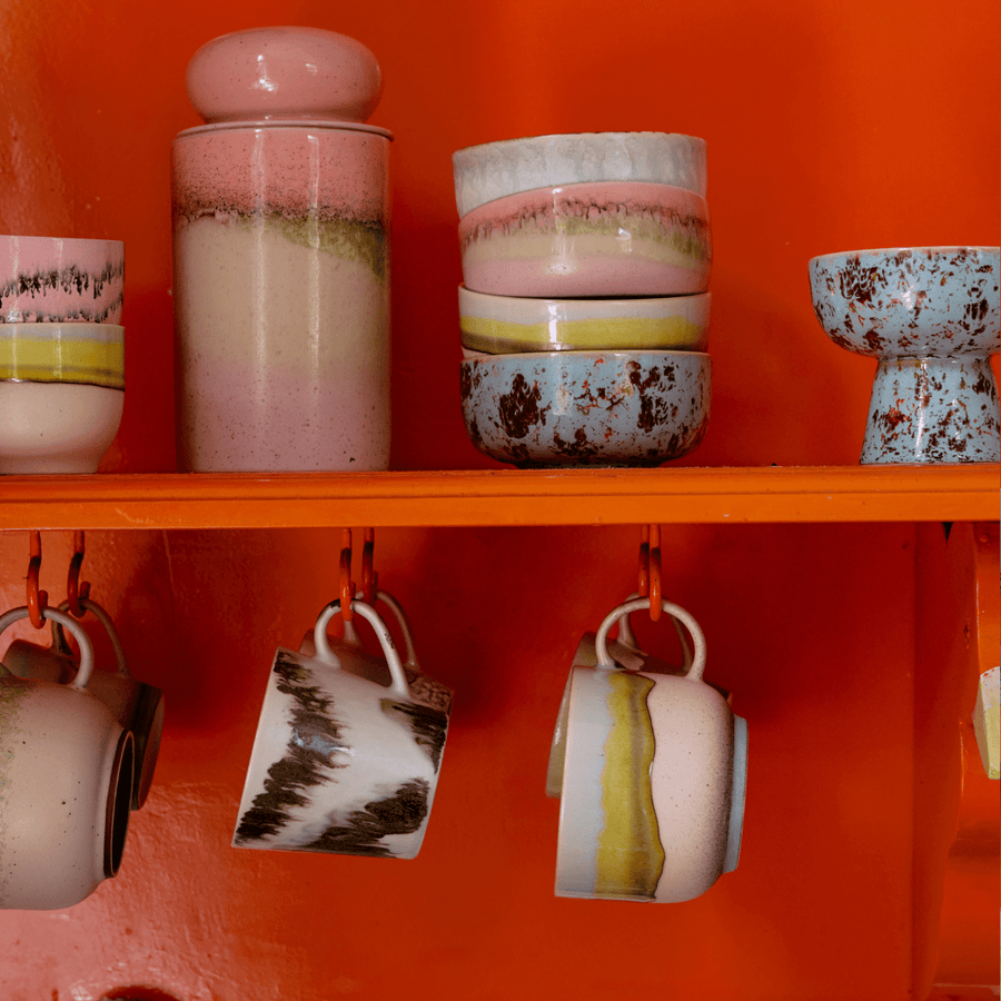 70s ceramics: storage jar, glaze