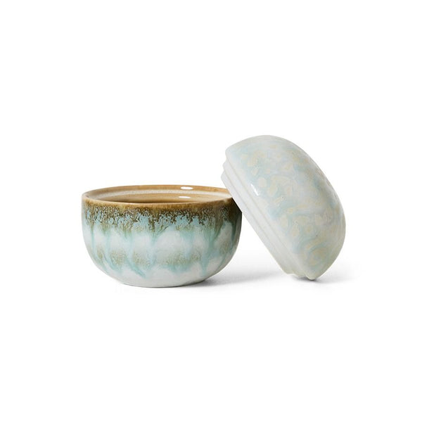 70s ceramics: sugar pot, petal