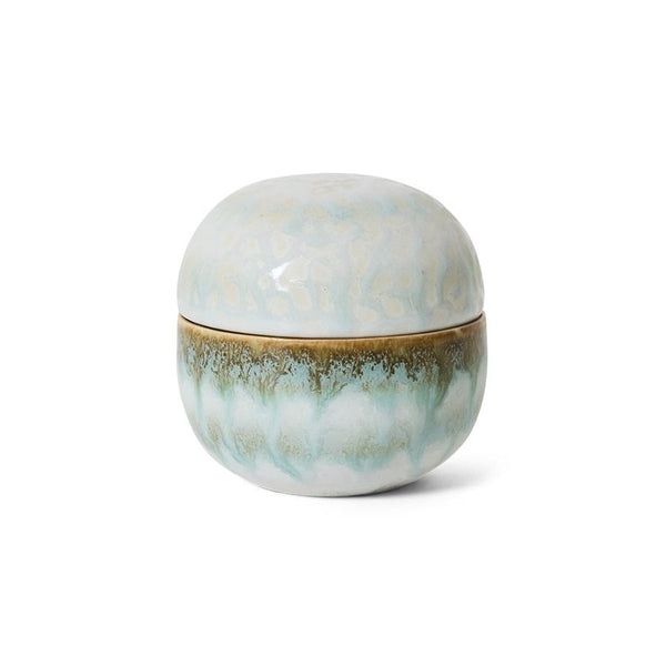 70s ceramics: sugar pot, petal