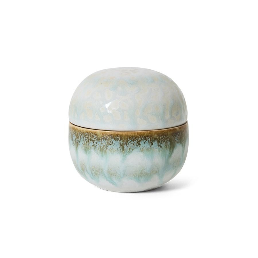 70s ceramics: sugar pot, petal
