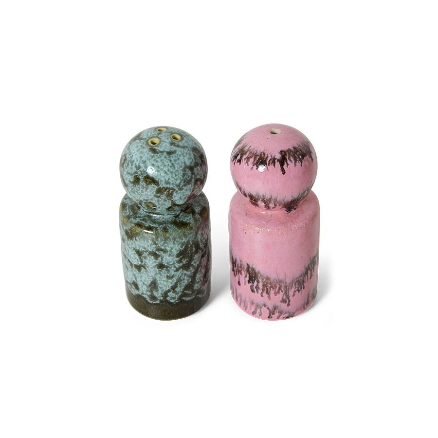 70s ceramics: pepper & salt, baroque