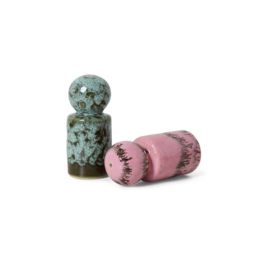 70s ceramics: pepper & salt, baroque