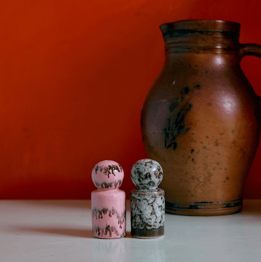 70s ceramics: pepper & salt, baroque