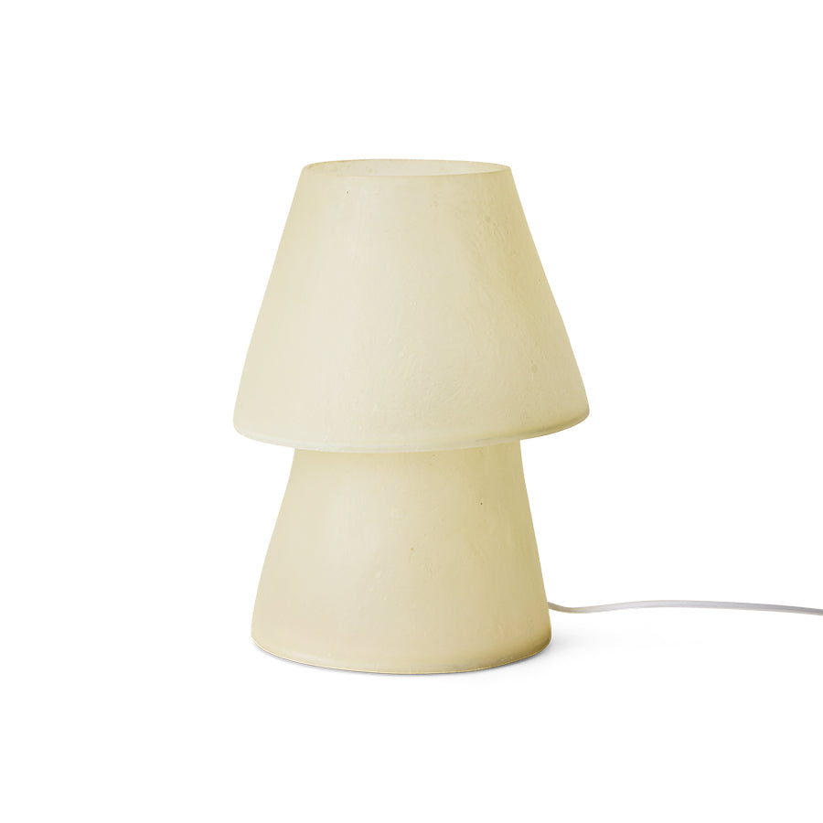 Tafellamp glassfiber M off white