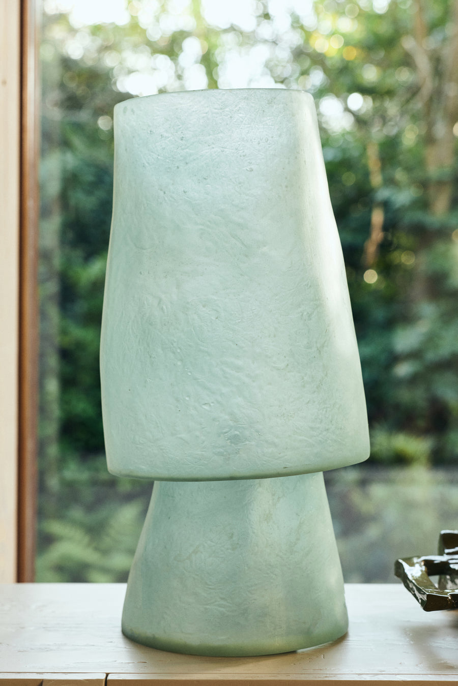 Tafellamp glassfiber L petrol blue