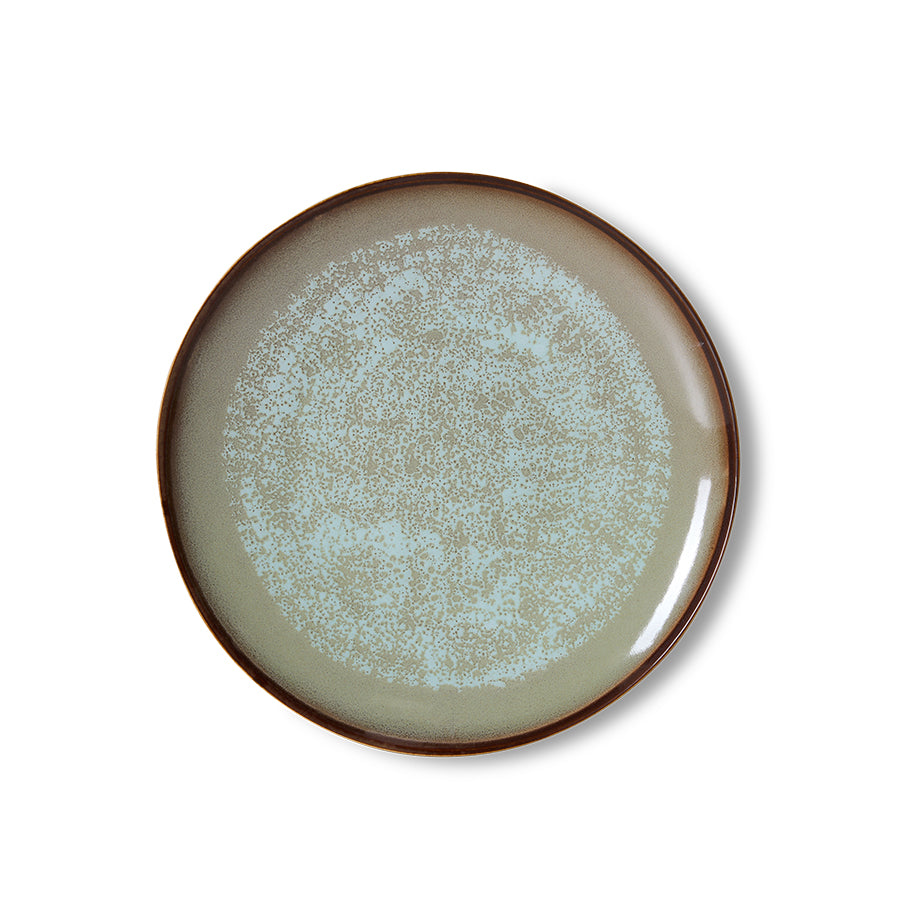 Dinerbord 70s ceramics contrast (set van 2)