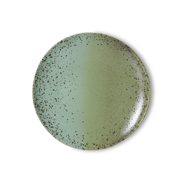 Dinerbord 70s ceramics fleck (set van 2)