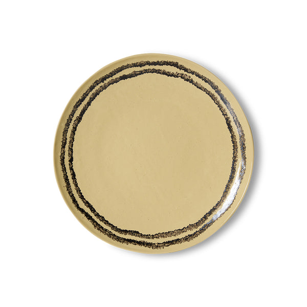 Dinerbord 70s ceramics vanilla (set van 2)