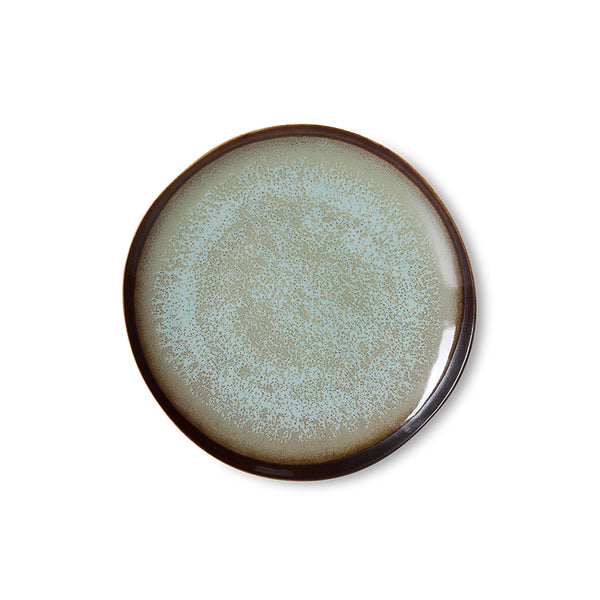 Ontbijtbord 70s ceramics contrast (set van 2)