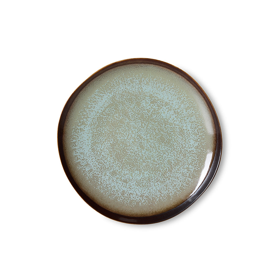 Ontbijtbord 70s ceramics contrast (set van 2)