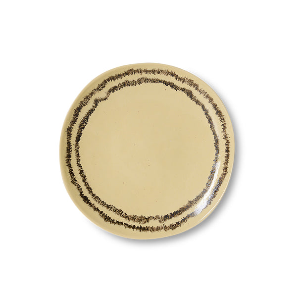 Ontbijtbord 70s ceramics vanilla (set van 2)