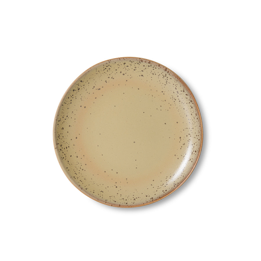 Ontbijtbord 70s ceramics grit (set van 2)