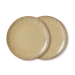Ontbijtbord 70s ceramics grit (set van 2)