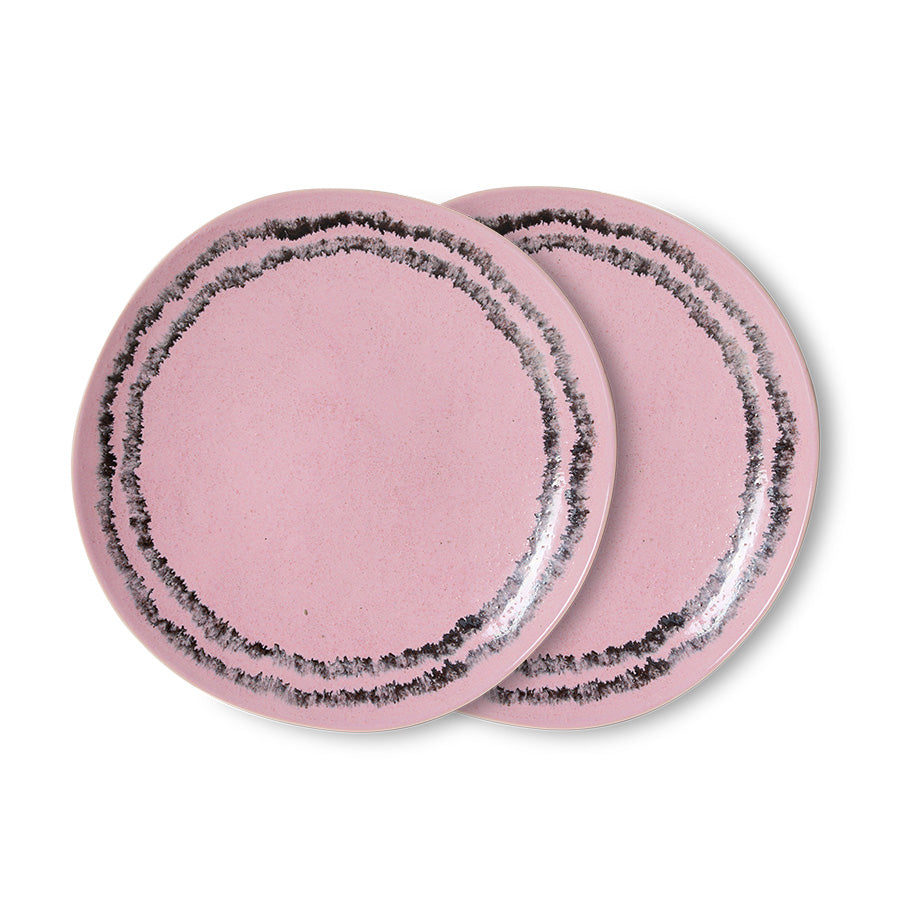 Ontbijtbord 70s ceramics bubble (set van 2)